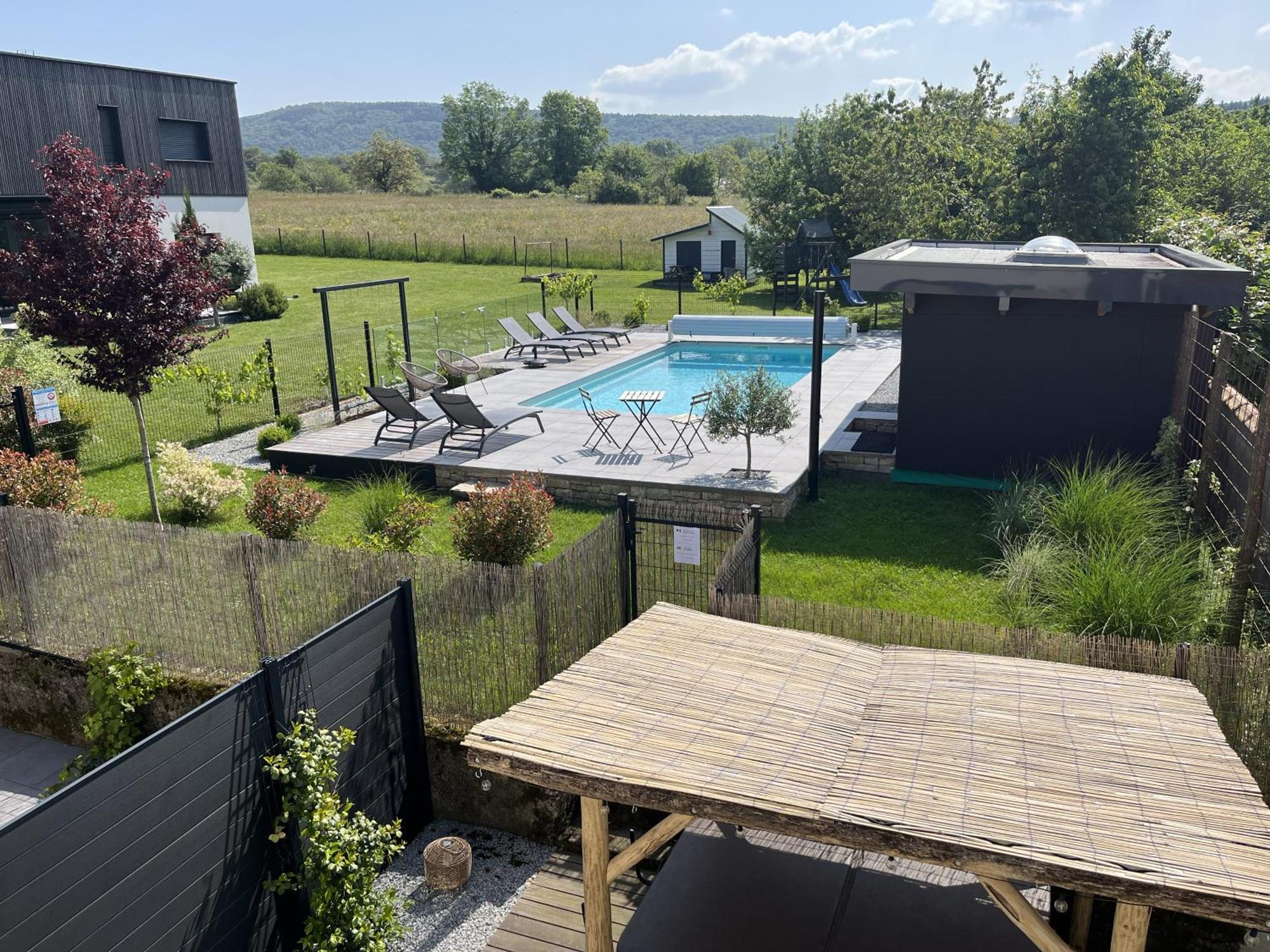 Appart-Hotel N 3 Avec Terrasse, Piscine, Petit-Dejeuner Et Parking Prive Chouzelot Zewnętrze zdjęcie